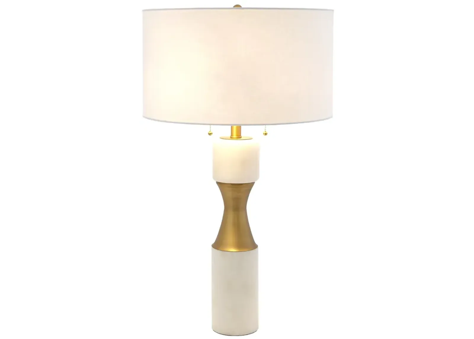 Marble Cinch Lamp-White