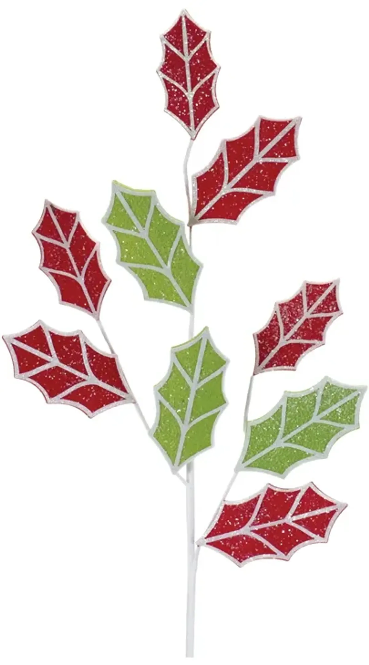 Holly Spray (Set of 6) for Holiday Decor – Artificial Christmas Foliage