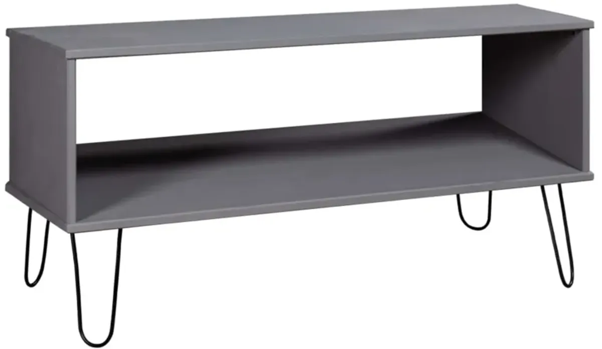 vidaXL Coffee Table New York Grey Solid Pine Wood