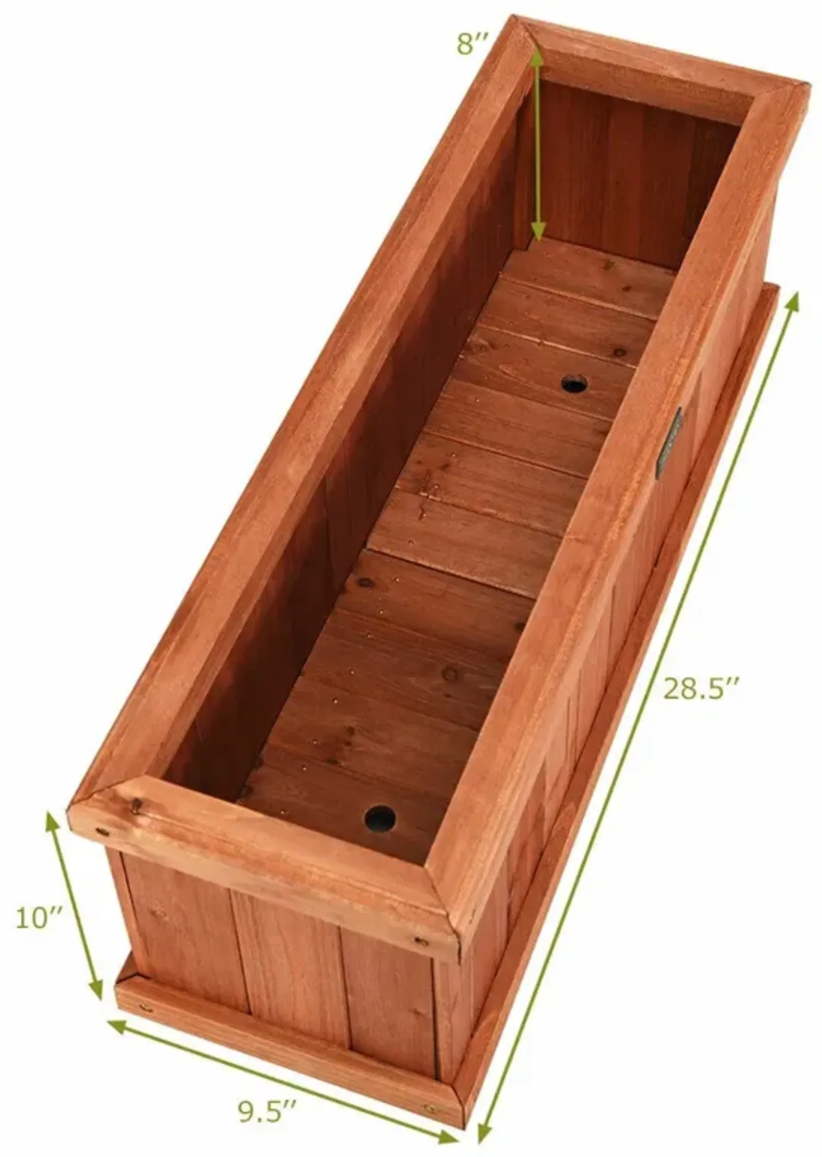 Wooden Decorative Planter Box for Garden Yard and Window