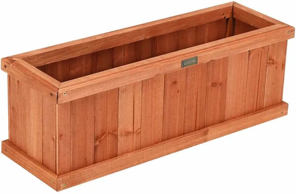 Wooden Decorative Planter Box for Garden Yard and Window