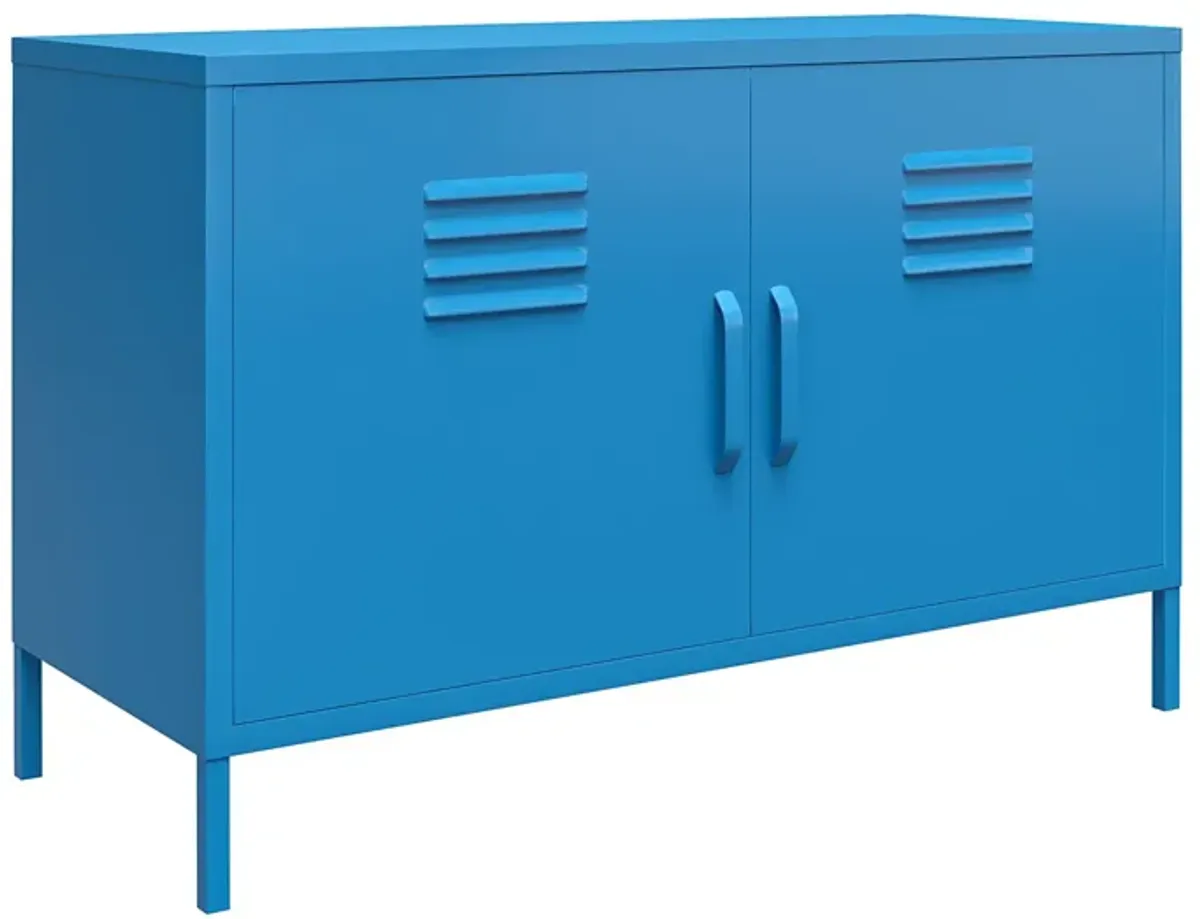 Cache 2 Door Wide Metal Locker Accent Storage Cabinet