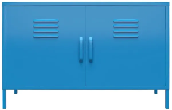 Cache 2 Door Wide Metal Locker Accent Storage Cabinet