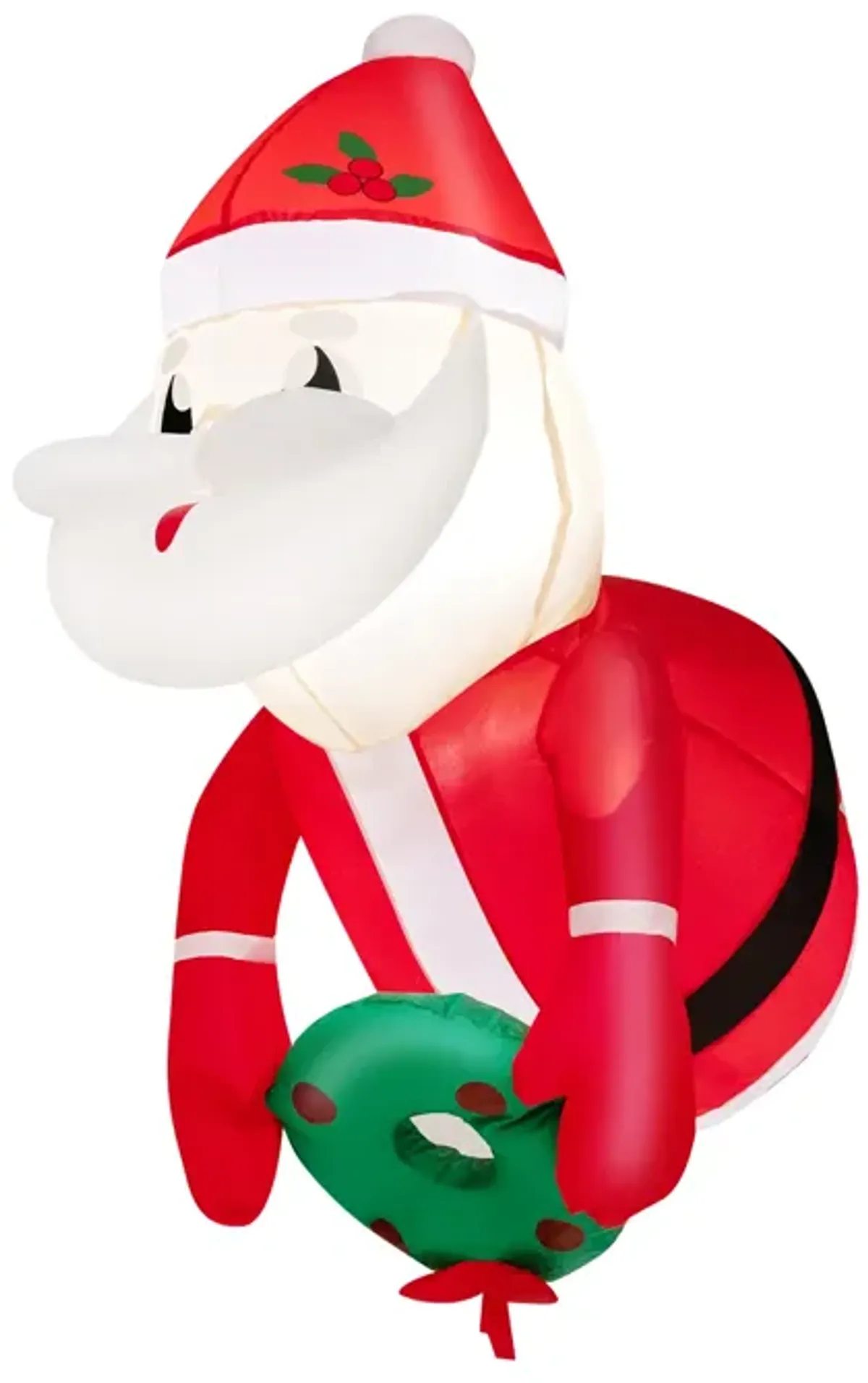 3.3 Feet Lighted Inflatable Santa Claus Broke Out from Window