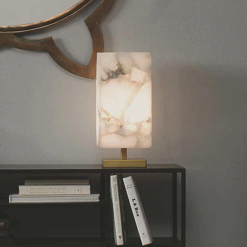 Ghost Axis Alabaster Table Lamp