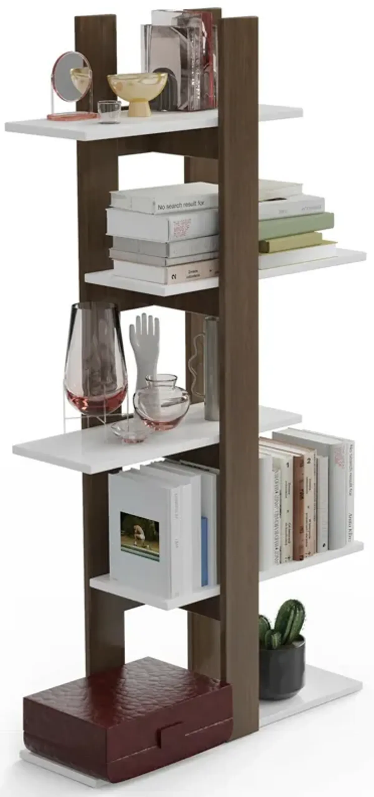 5-Tier Freestanding Bookshelf with Anti-Toppling Device