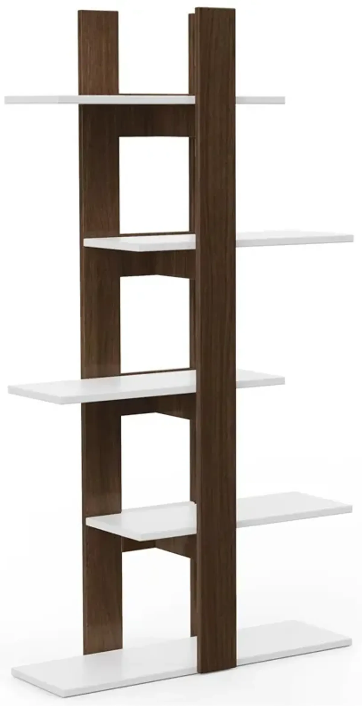 5-Tier Freestanding Bookshelf with Anti-Toppling Device