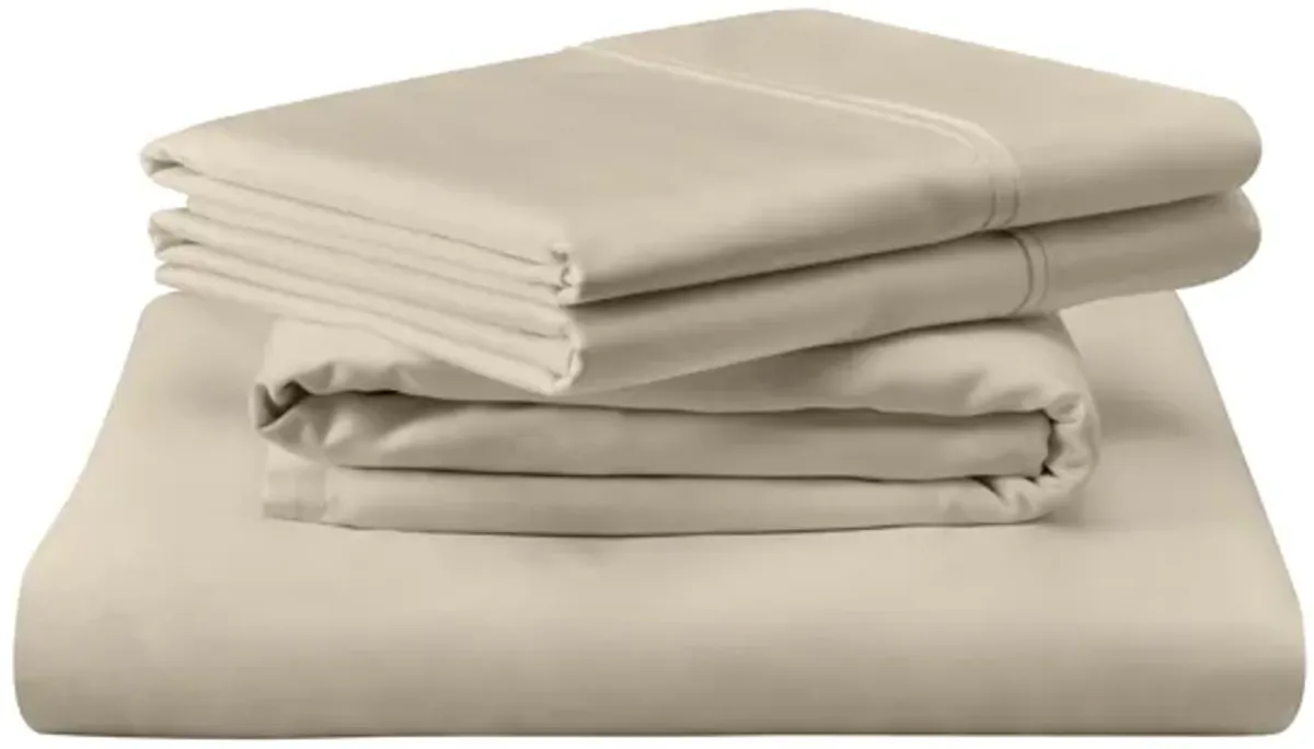 Tempur-Pedic Cotton California King Sandstone Sheet Sets