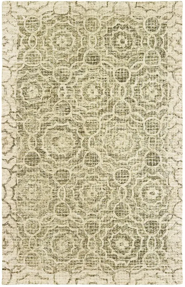 Tallavera 3'6" x 5'6" Green Rug