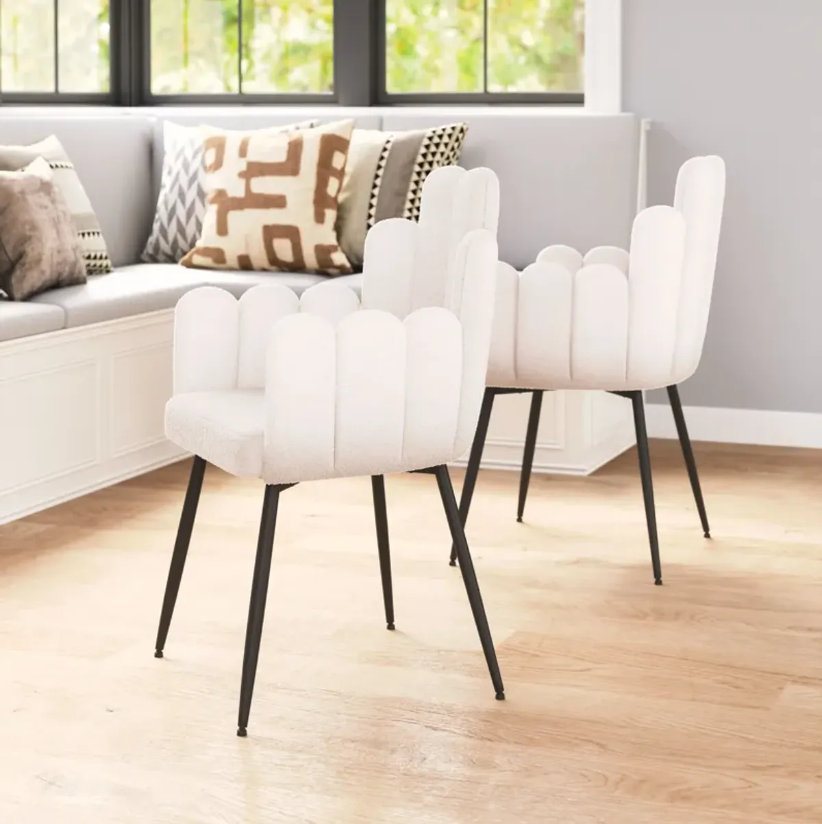 Noosa Dining Chair (Set of 2) Ivory