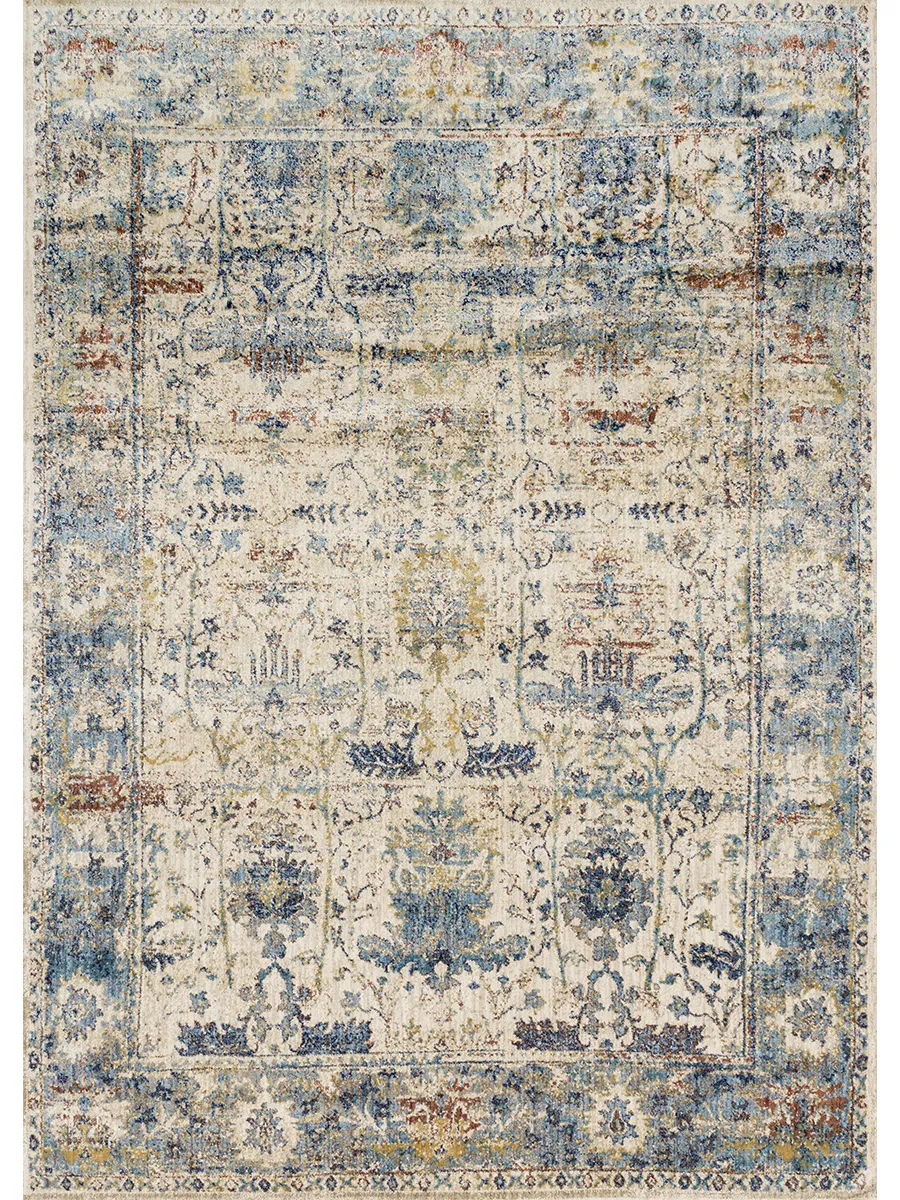 Anastatsia AF07 Sand/Light Blue 6'7" x 9'2" Rug