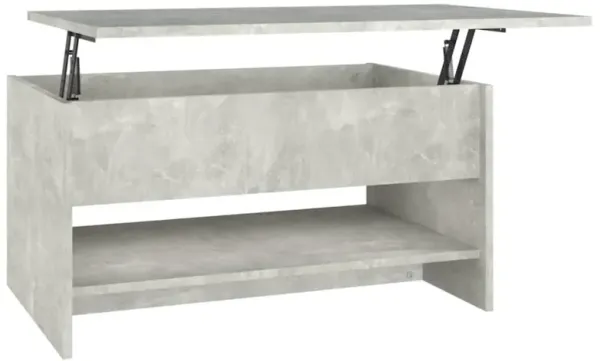Coffee Table Concrete Gray 31.5"x19.7"x15.7" Engineered Wood