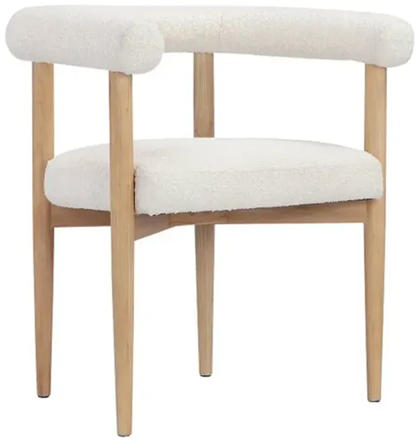 Pangea Home Bloom Armchairs Boucle White