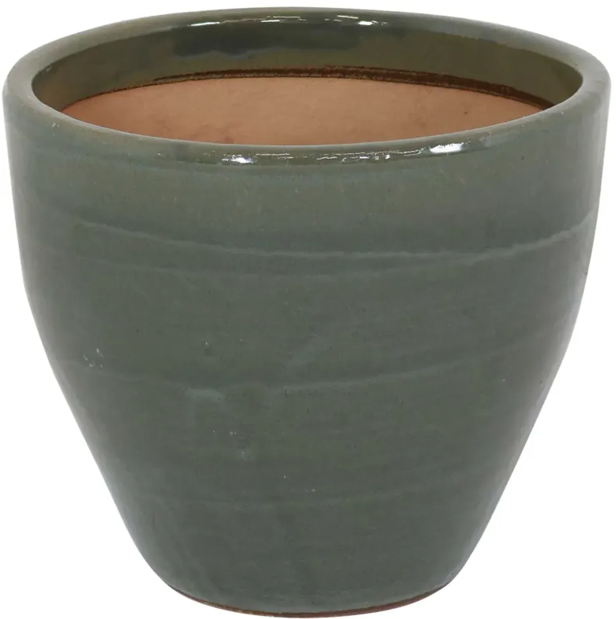 Sunnydaze 13 in Resort High-Fired Glazed Ceramic Planter