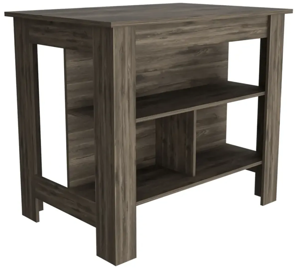 Kitchen Island Dozza, Kitchen, Dark Brown