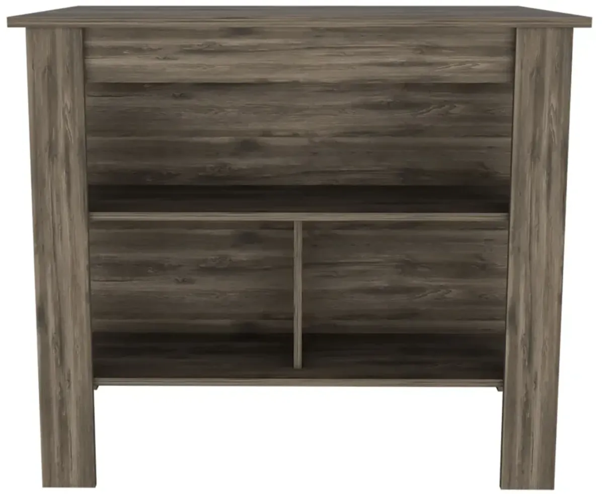 Kitchen Island Dozza, Kitchen, Dark Brown