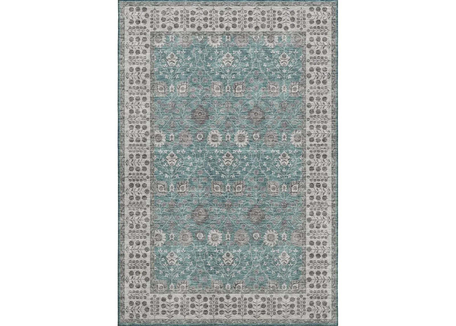 Hatay HY8 Teal 5' x 7'6" Rug