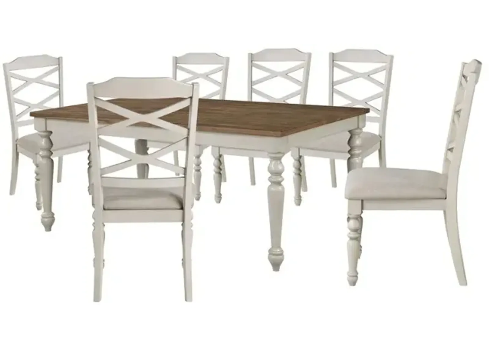 New Classic Furniture Jennifer Dining Table + 6 Chairs