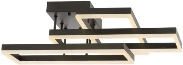 Turing Geometric Integrated LED Metal Flush Mount