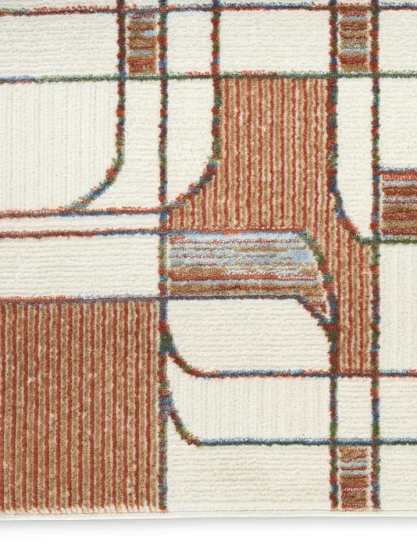 Nordic NRC17 Ivory/Rust 4' x 6' Rug