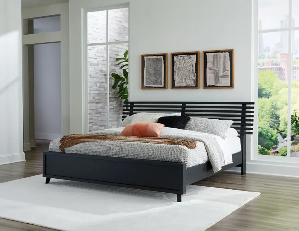 Danziar King Slat Panel Bed