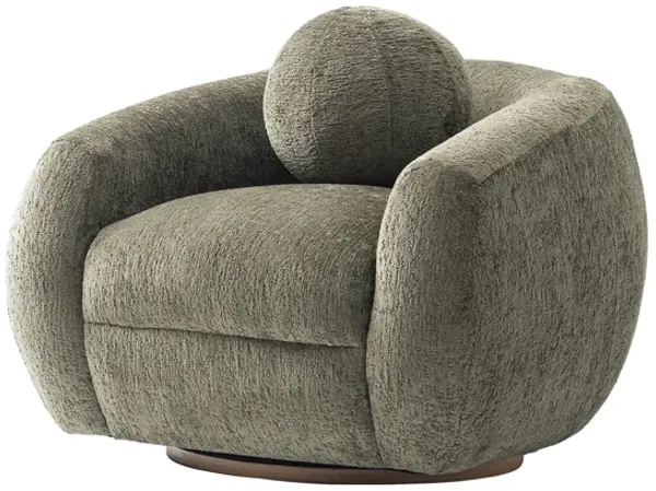 Tribeca Green Swivel Accent Chair