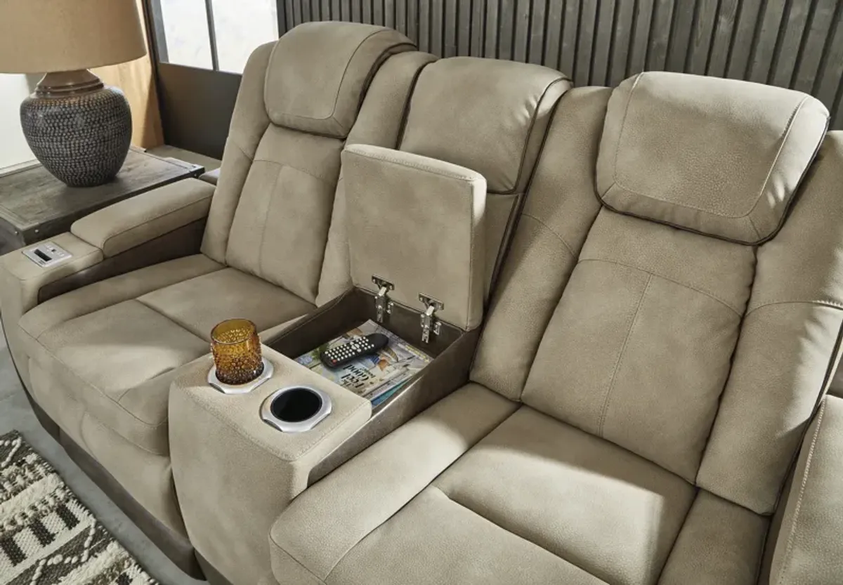 Next-Gen DuraPella Sand Power Reclining Loveseat