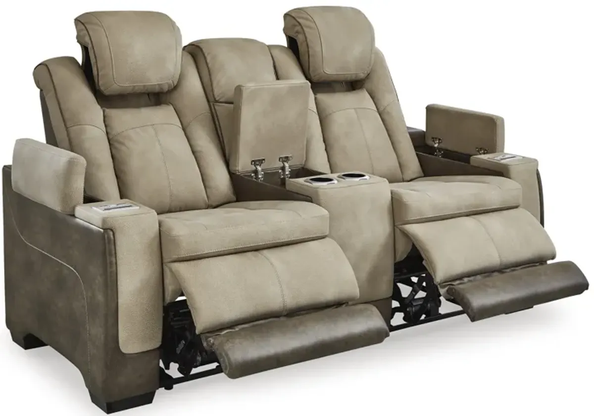 Next-Gen DuraPella Sand Power Reclining Loveseat