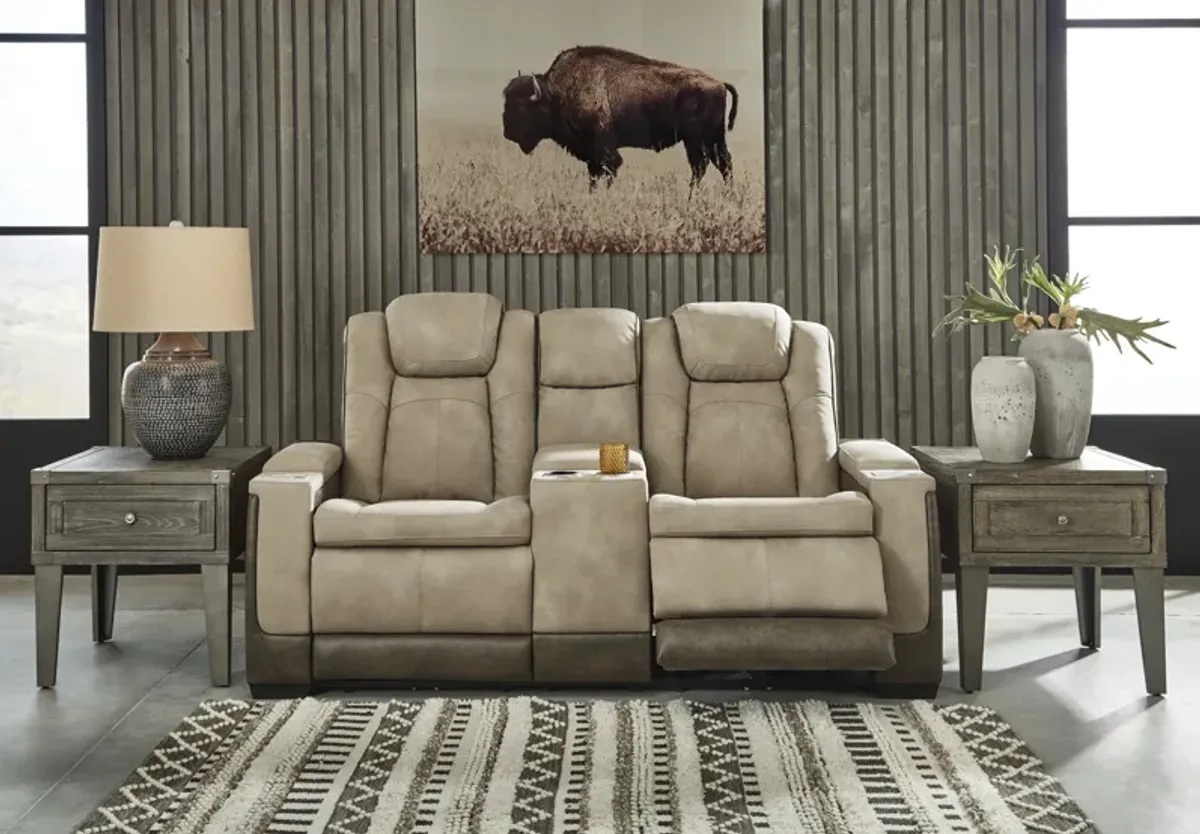 Next-Gen DuraPella Sand Power Reclining Loveseat