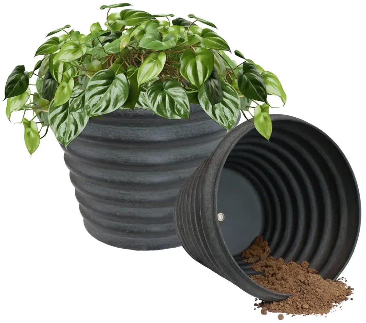 Molly Metal Outdoor Planter Set of 2