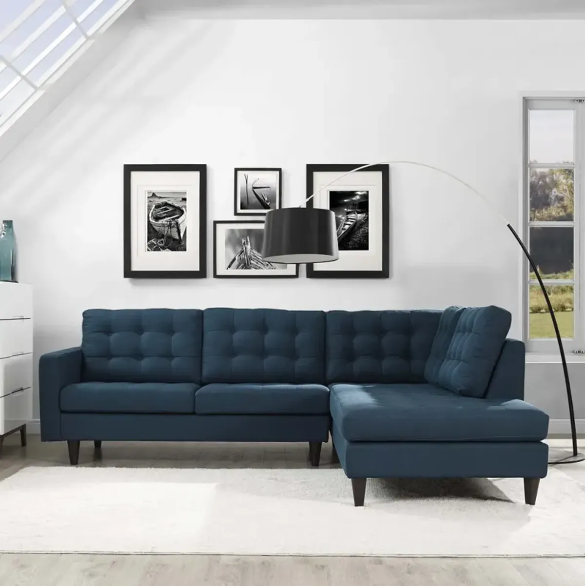 Ashton Upholstered Fabric Sectional Sofa