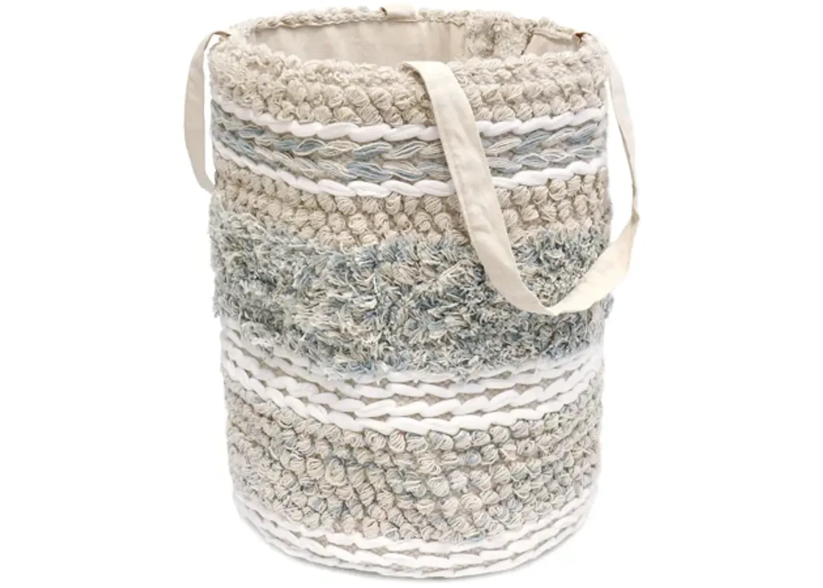 Pasargad Home Grandcanyon Cotton Braided Basket, Beige