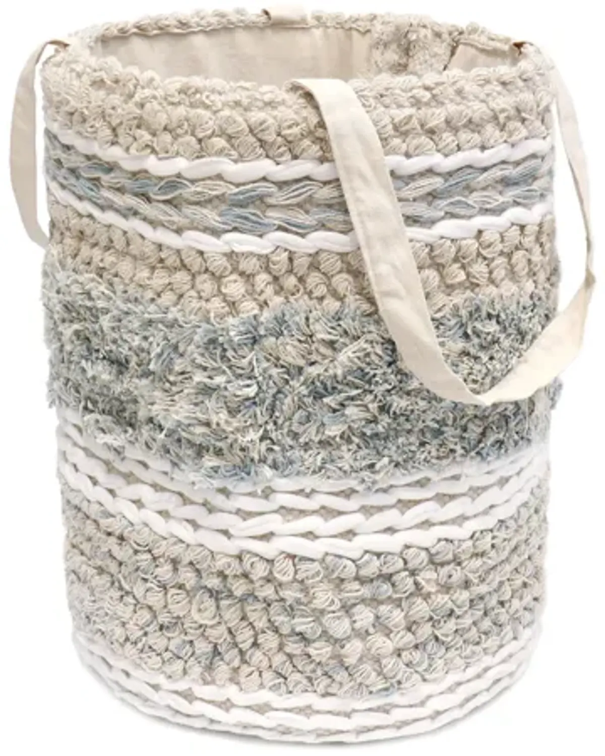 Pasargad Home Grandcanyon Cotton Braided Basket, Beige