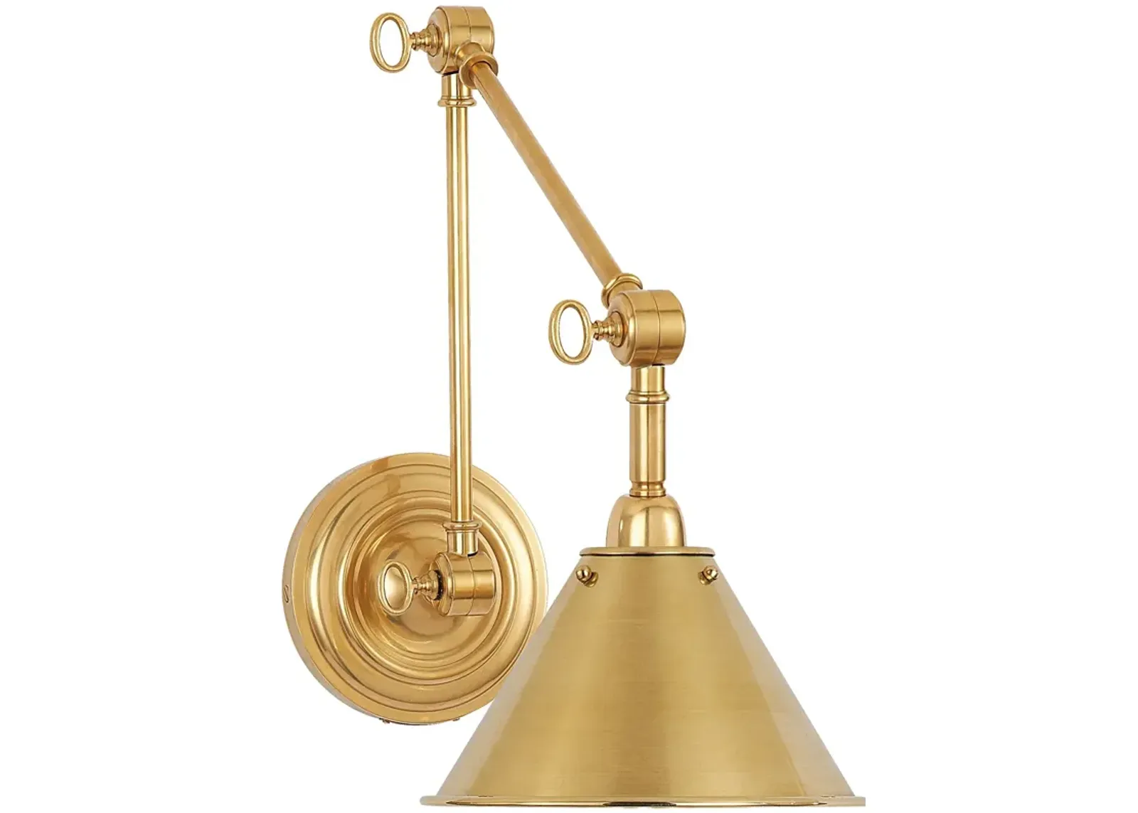 Anette Library Light in Natural Brass