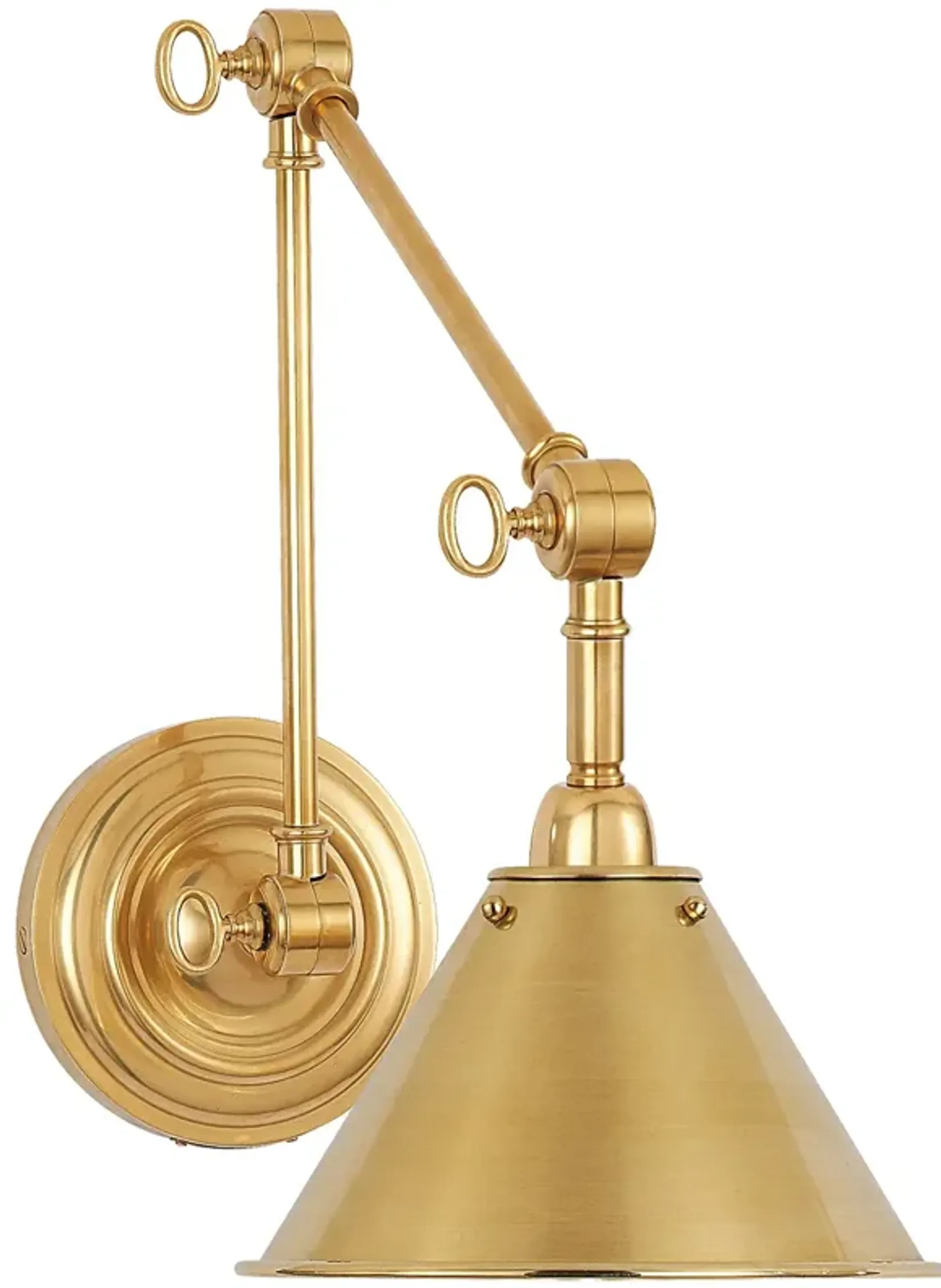 Anette Library Light in Natural Brass