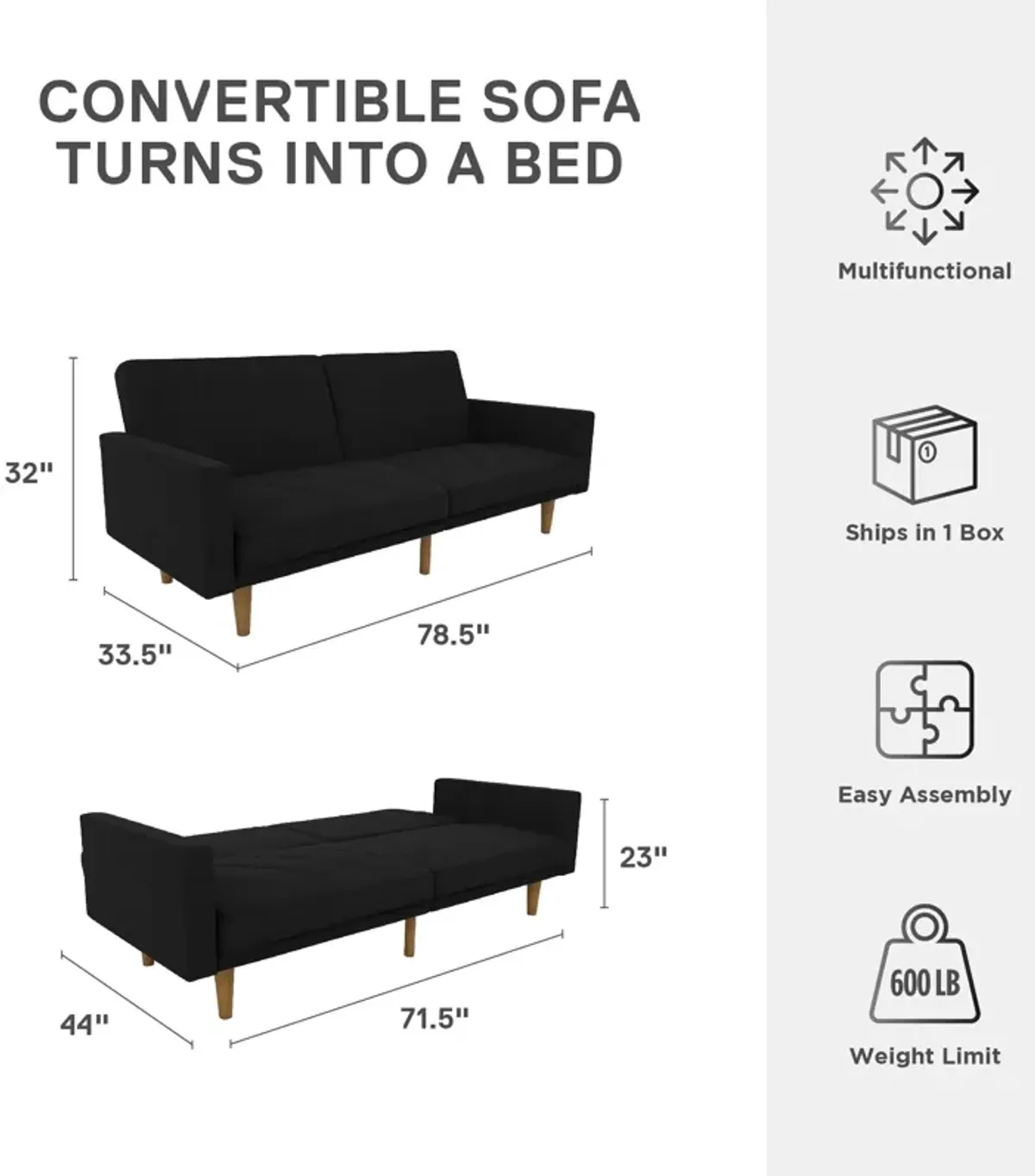 Atwater Living Leona Futon