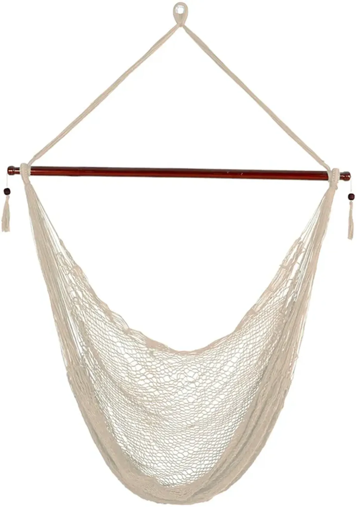 Sunnydaze Extra Large Cabo Soft String Polypropylene Hammock Chair - Cream