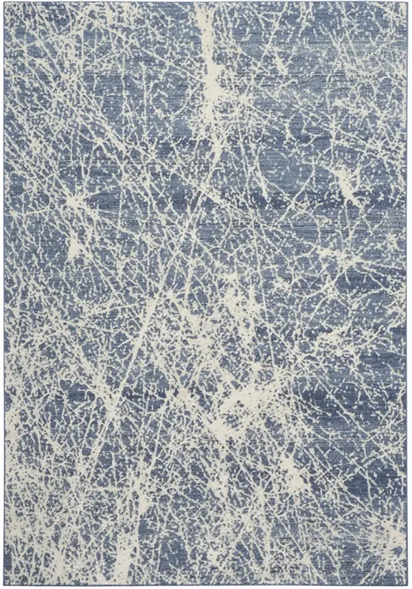 Exhale EXL02 Navy/Ivory 3'11" x 5'11" Rug