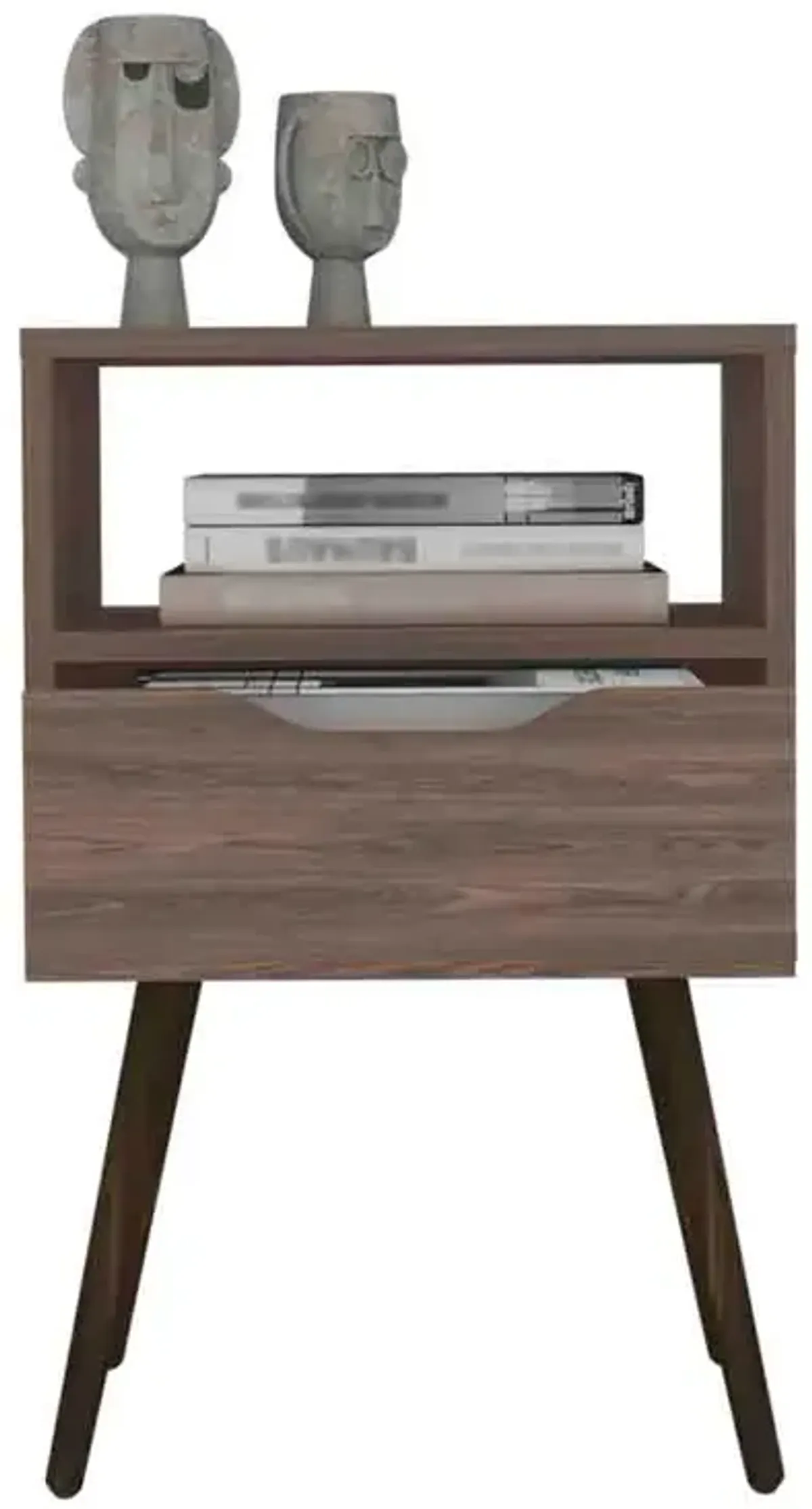 Nightstand Fugaz, Bedroom, Dark Walnut