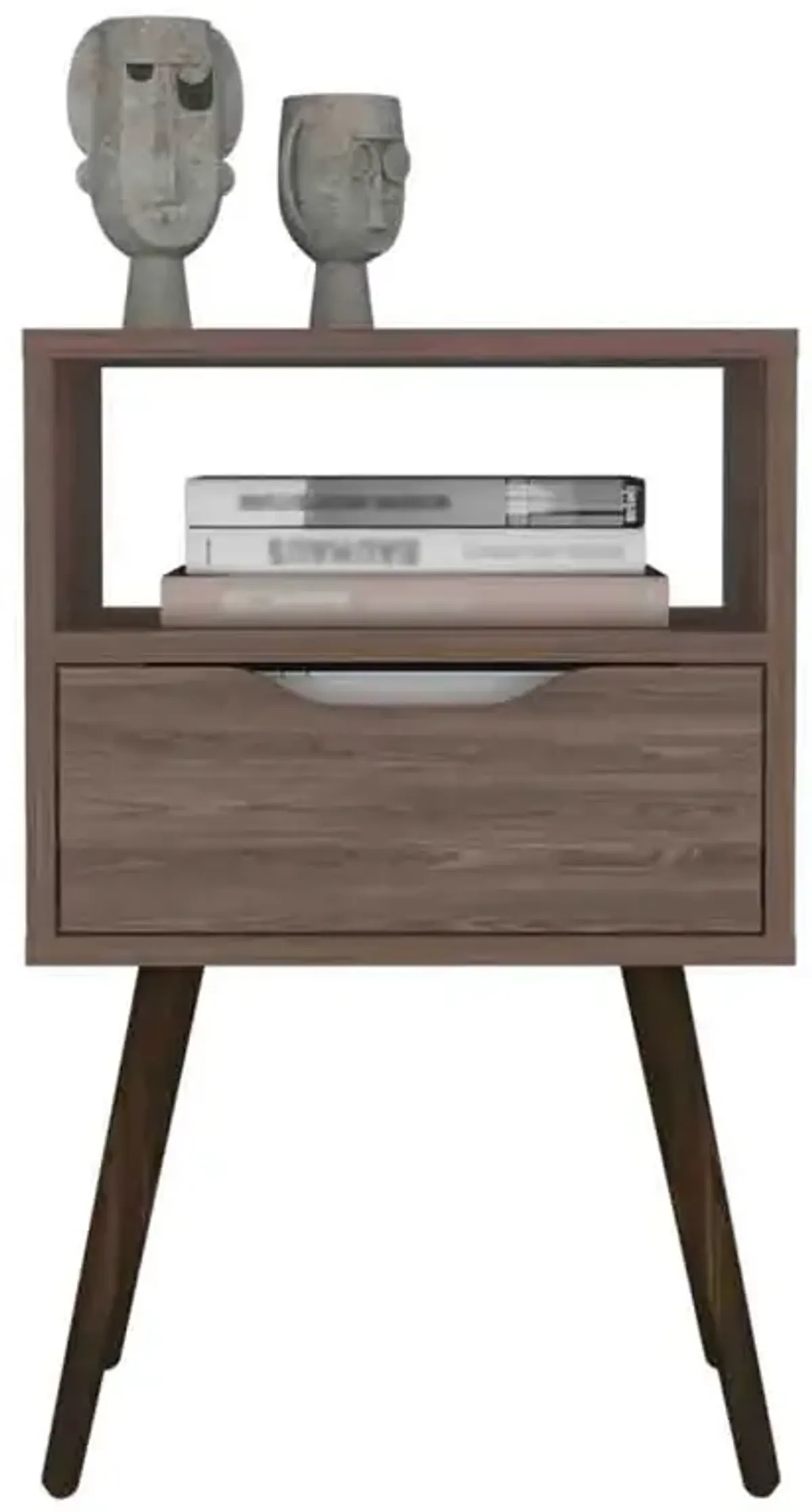 Nightstand Fugaz, Bedroom, Dark Walnut