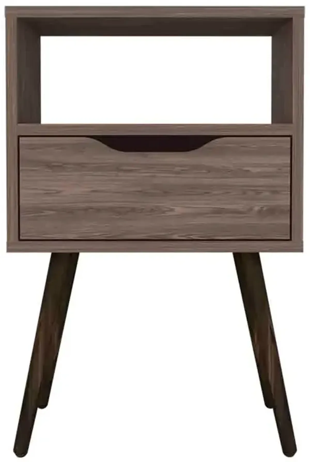 Nightstand Fugaz, Bedroom, Dark Walnut