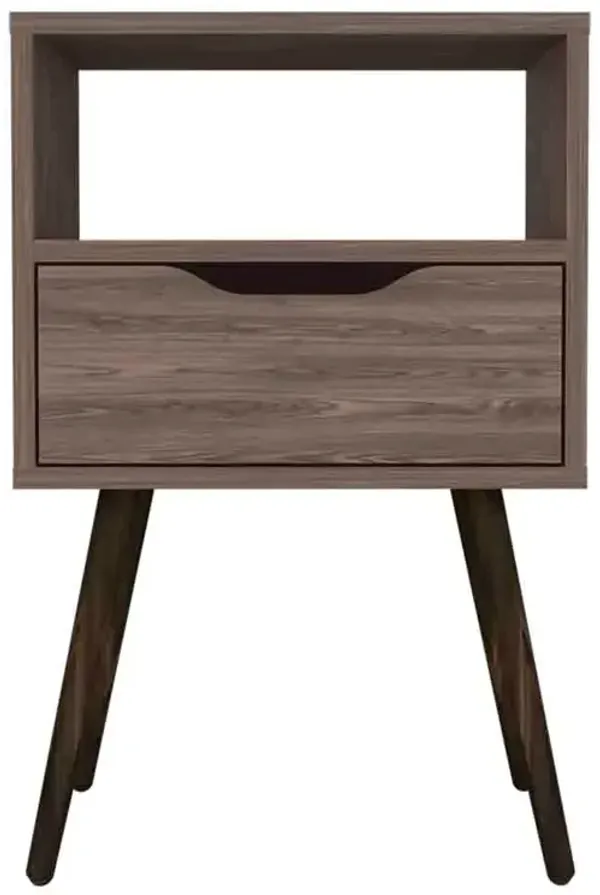 Nightstand Fugaz, Bedroom, Dark Walnut