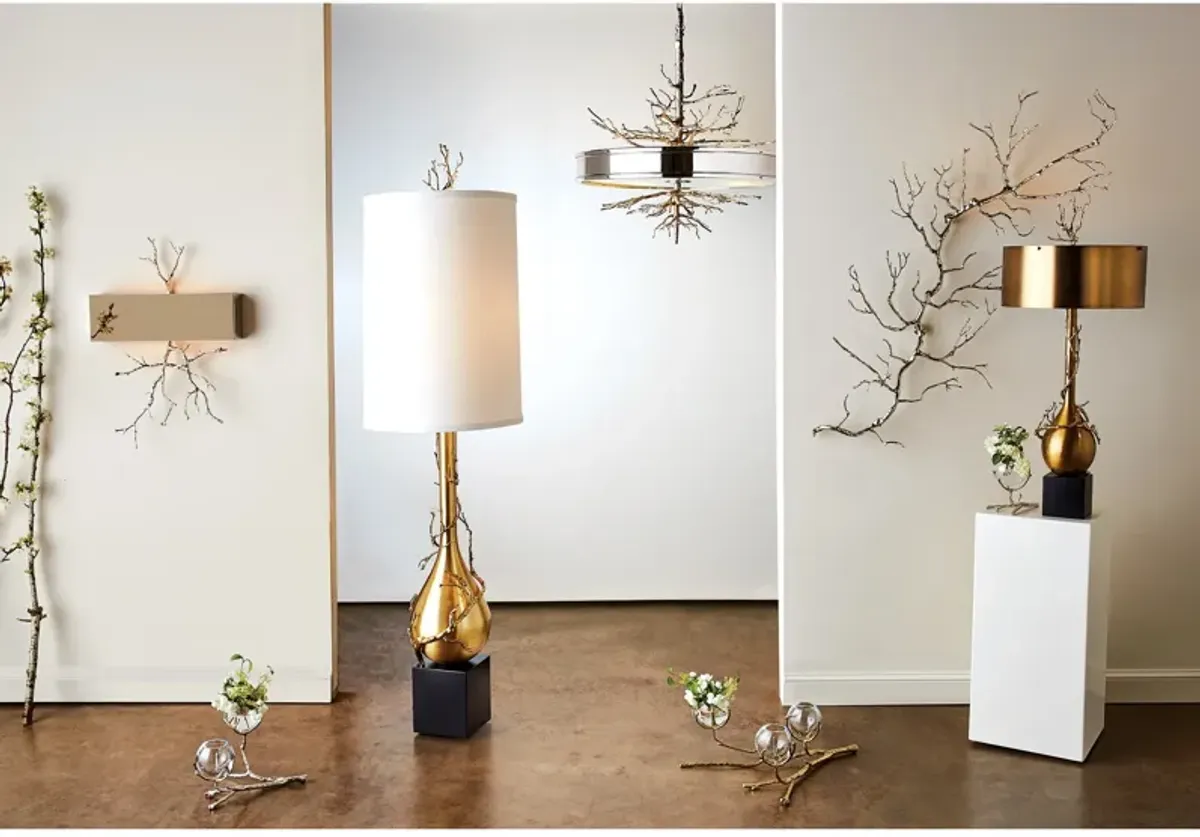 Twig Bulb Lamp-Brass