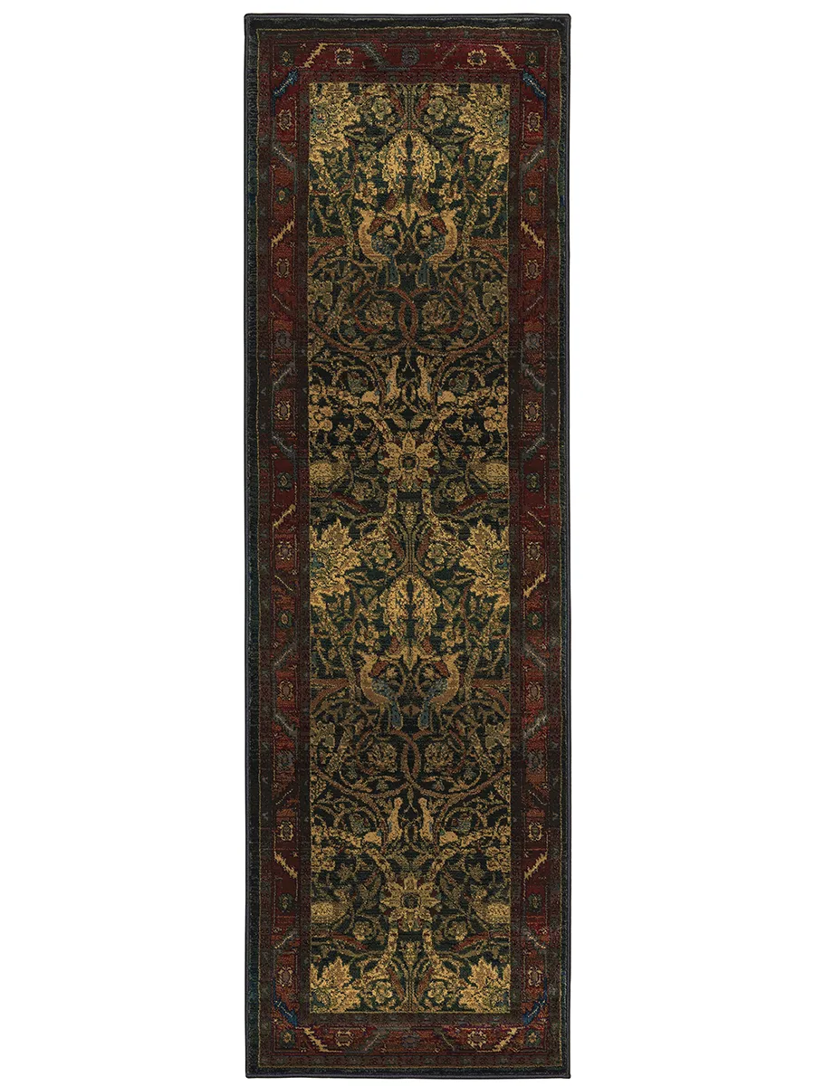 Kharma 2'3" x 7'6" Red Rug