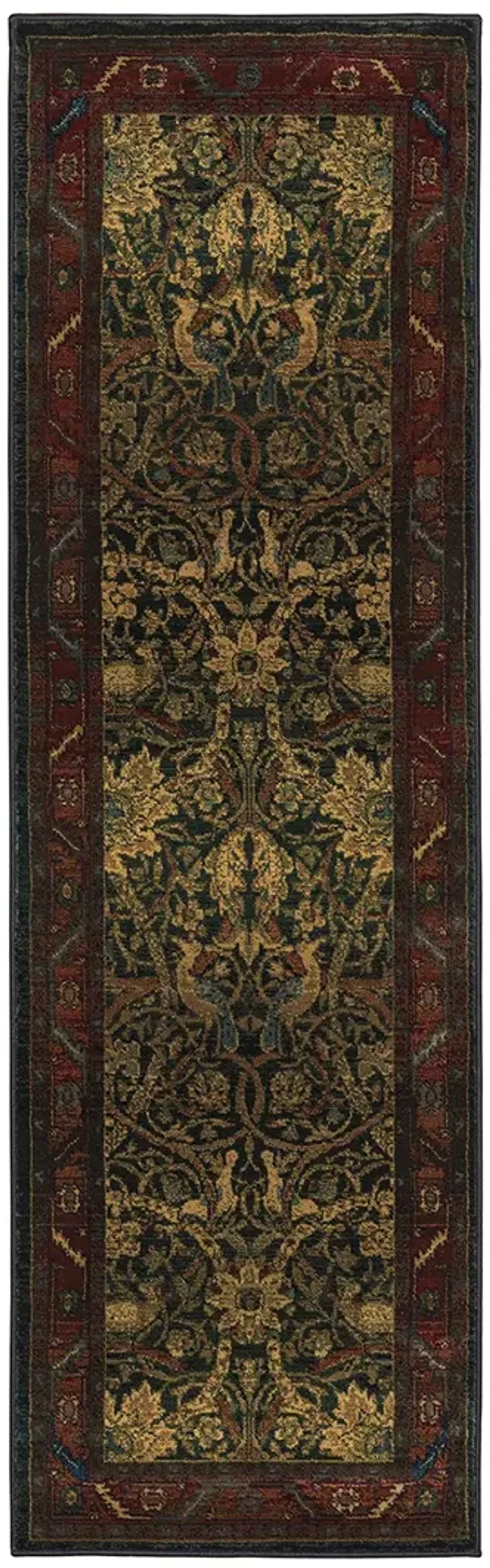 Kharma 2'3" x 7'6" Red Rug