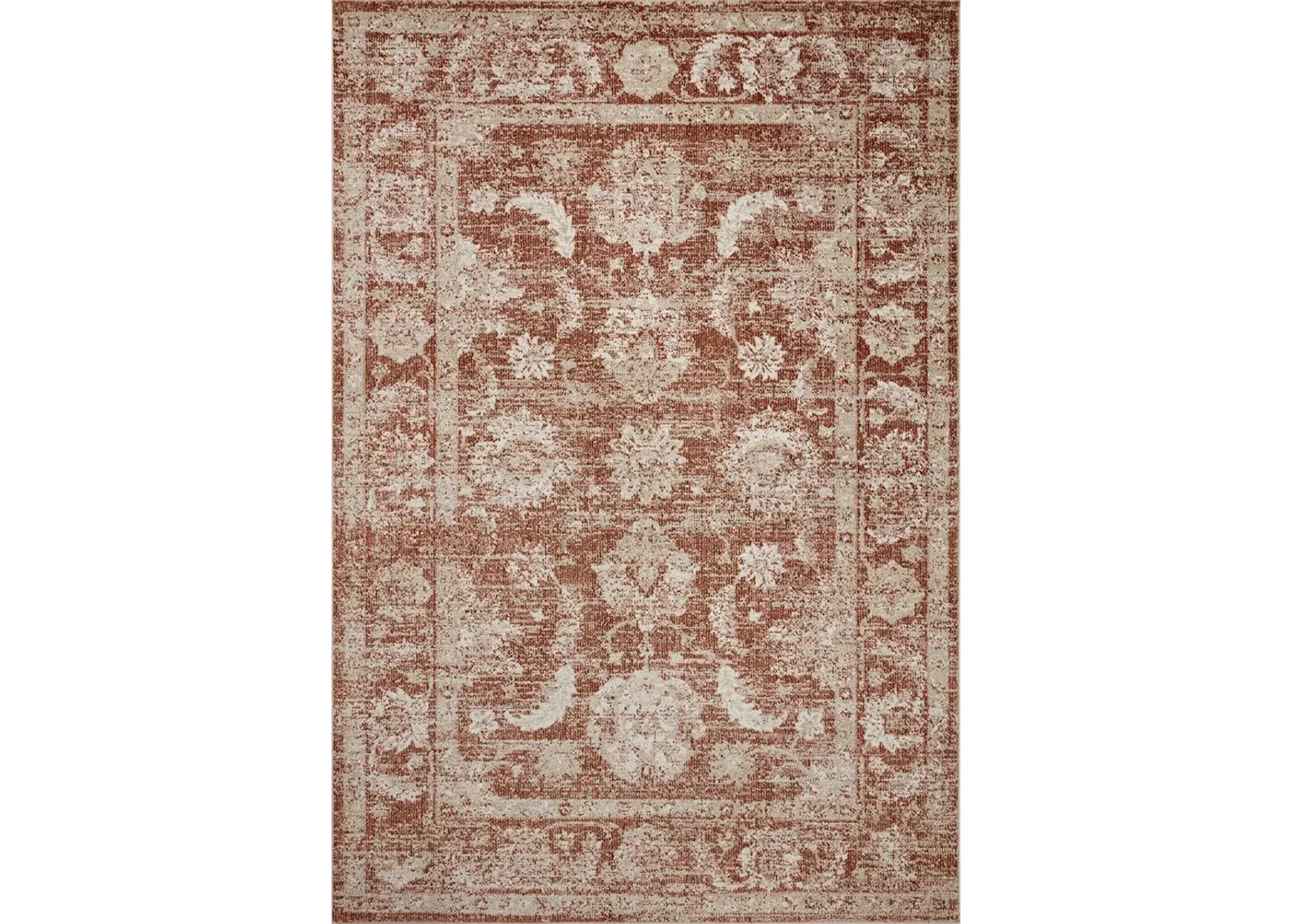 Odette ODT03 Rust/Ivory 6'7" x 9'6" Rug