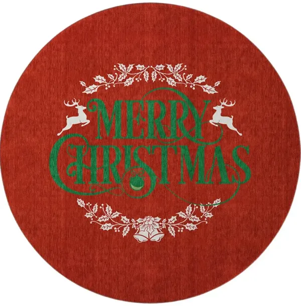 Merry & Bright MY6 8' Round Rug