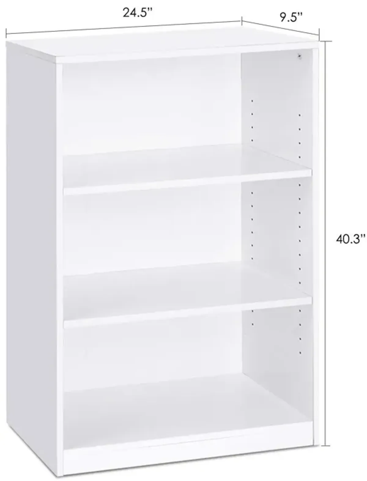 Hivvago Modern 3-Tier Bookcase