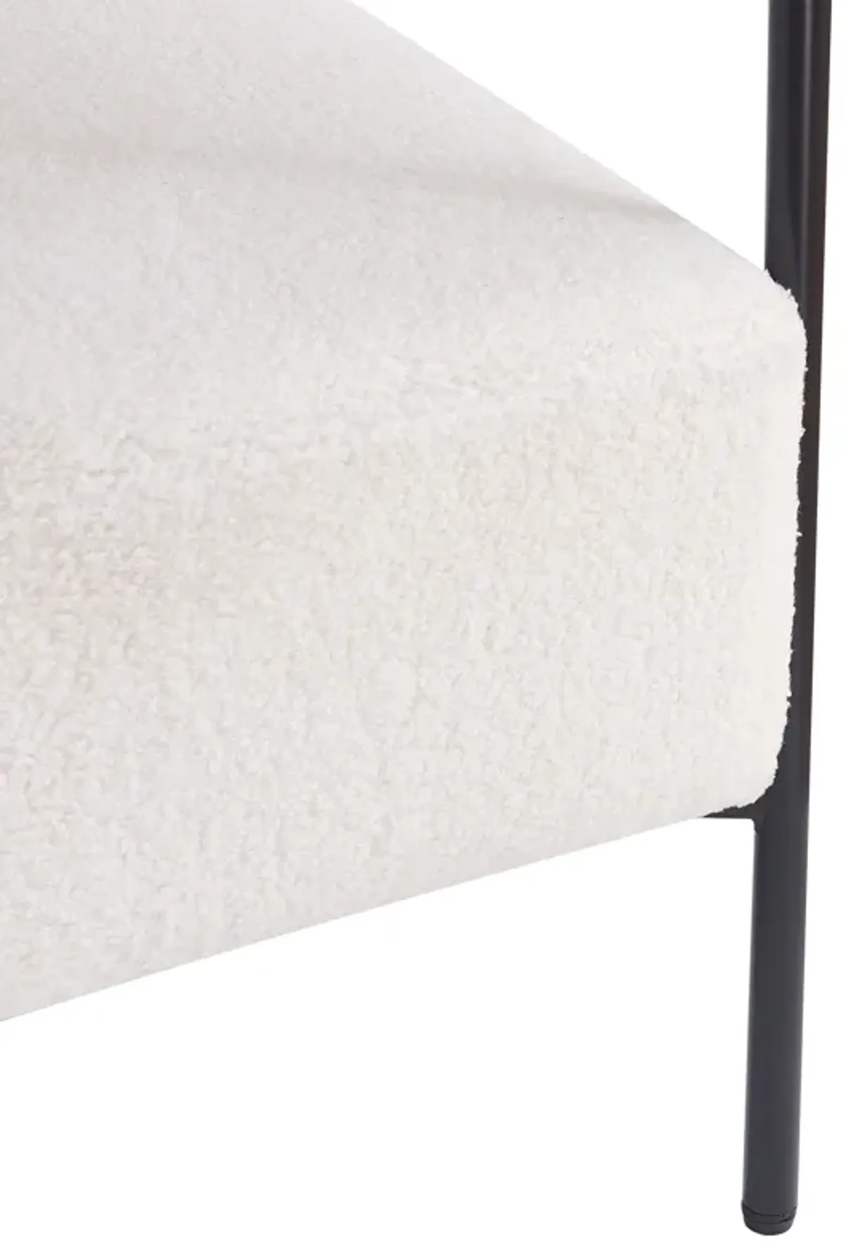 Merax Modern Boucle Fabric Upholstered Accent Chair