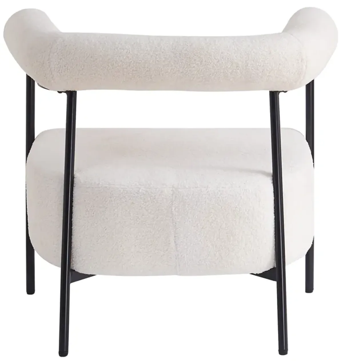 Merax Modern Boucle Fabric Upholstered Accent Chair